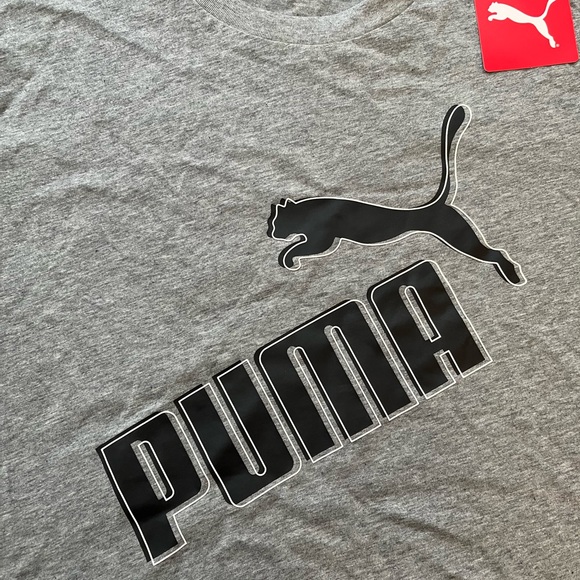 NWT Mens Heather Gray Puma Dip Tee (L) - Picture 3 of 6